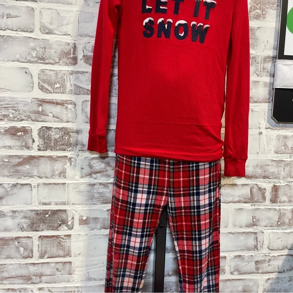 Members mark Red 'Let It Snow' Kids Pajamas size 6